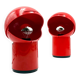 Paire de lampes Asteroidi Space Age rouges, Italie années 70