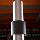 Large Danish aluminum pendant light, Zénith model by Jo Hammerborg for Fog & Mørup 1960.