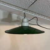 Farmhouse enameled pendant light