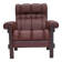 1970s, Scandinavian armchair, furniture leather, dark beech wood.
