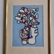 Silkscreen print after Jean Dubuffet, framed, 1970s, 23 x 31 cm