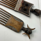Pair of Akan combs