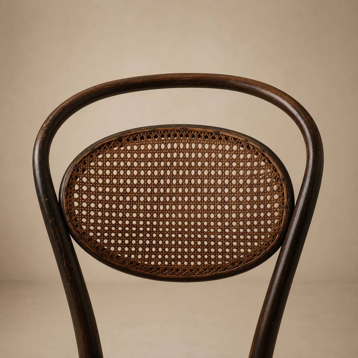 Bentwood and cane nursing chair by J&J Kohn, 1910