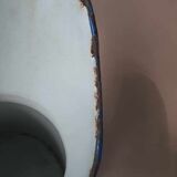 Blue enamel broc