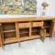 Brutalist 70's sideboard in solid elm