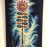 70s design flower tapestry