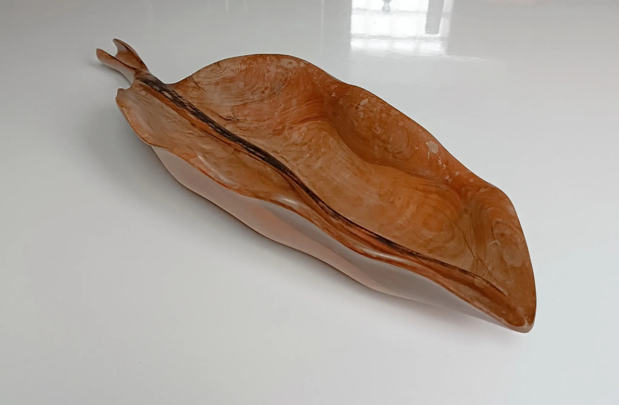 Falcon olive wood fruit bowl spain 1960