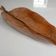 Falcon olive wood fruit bowl spain 1960
