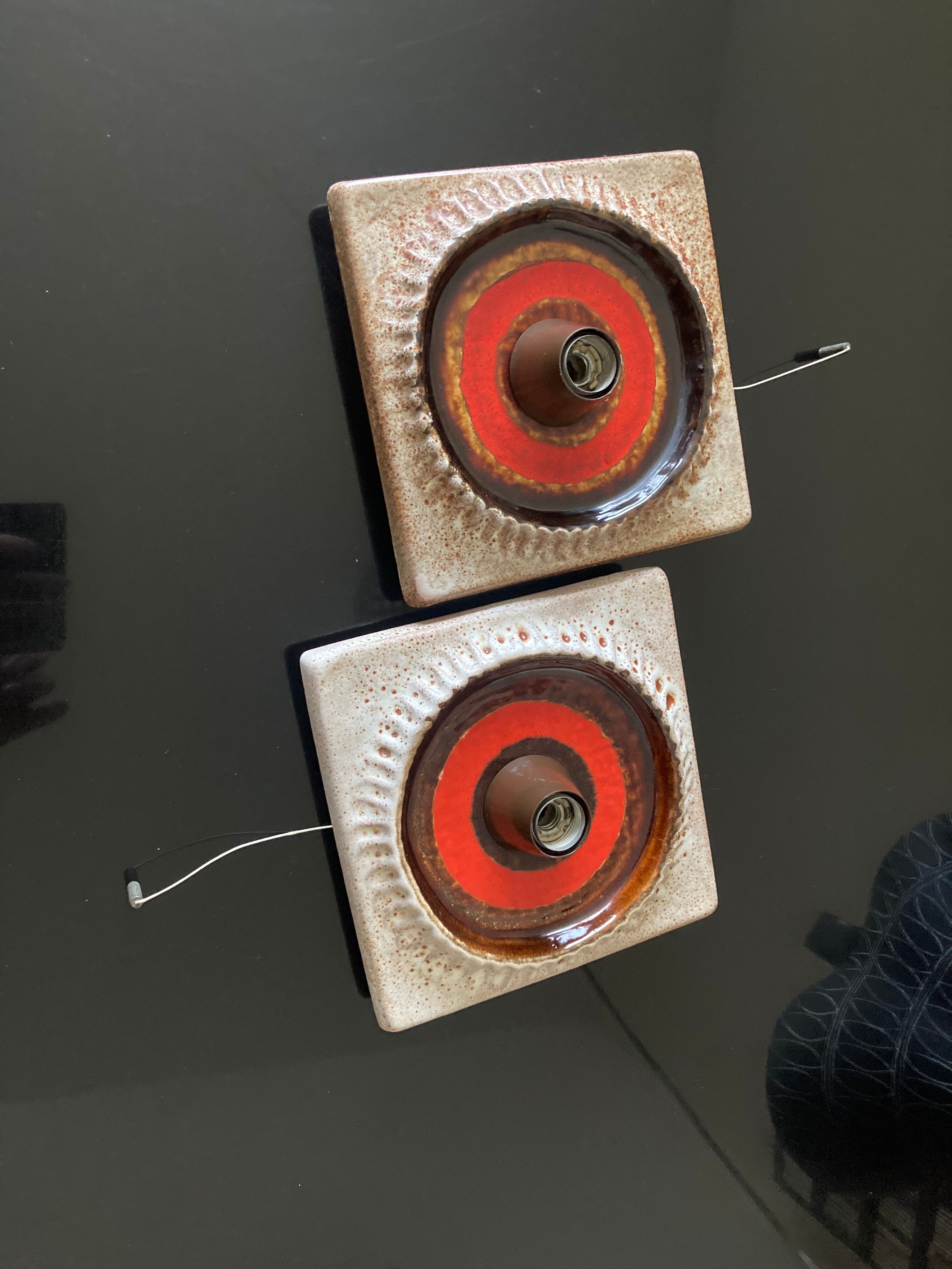 Vintage Fat Lava wall lamps