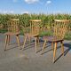 Set of 3 Baumann bistro chairs, Menuet model