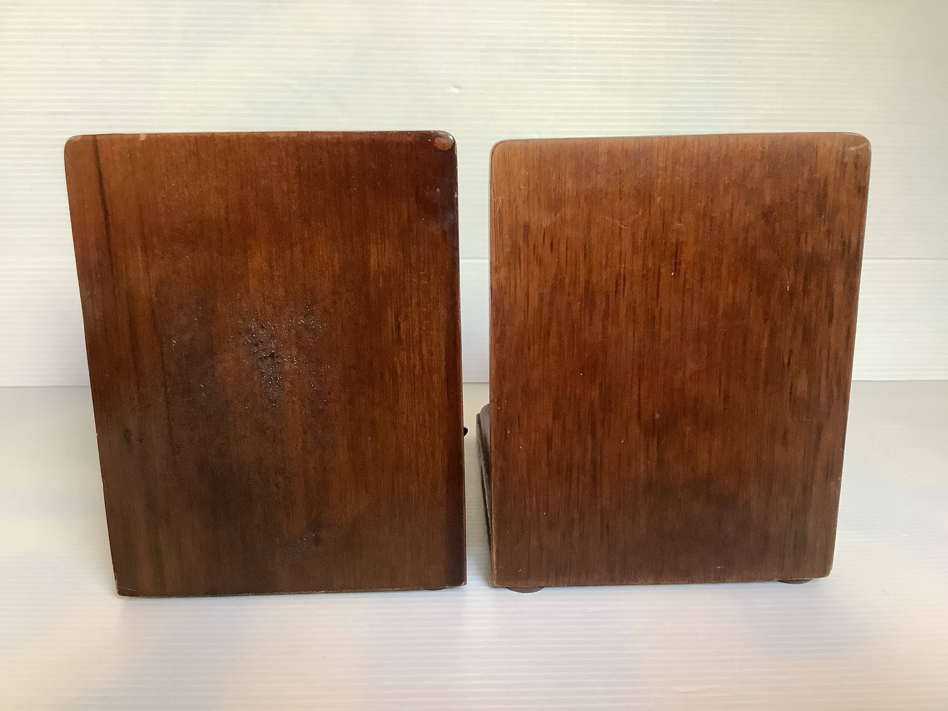 Pair of brass wood duck bookends