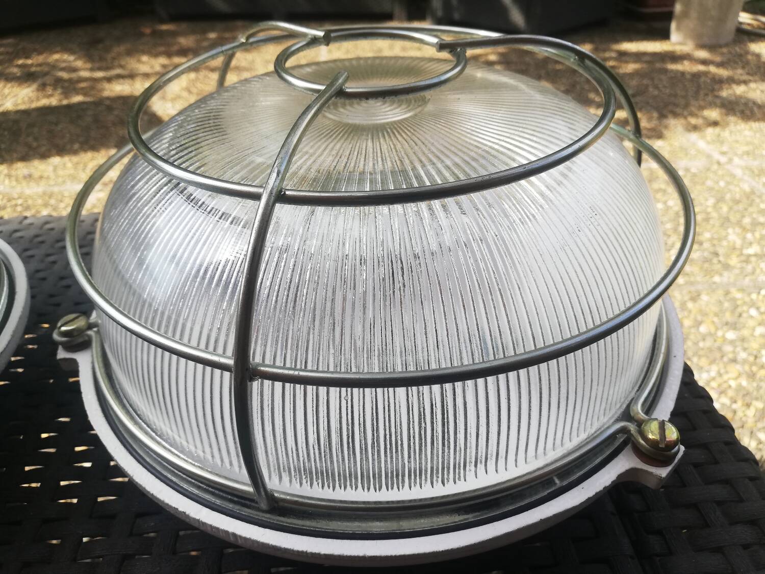 Set of 2 porthole wall lights