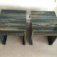 2 bedsides in blue amber hairs are