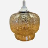 Vintage glass pendant light 1960