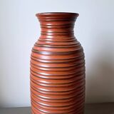 Fat Lava Red Vase by Carstens Tonnieshof, West Germany, 1960
