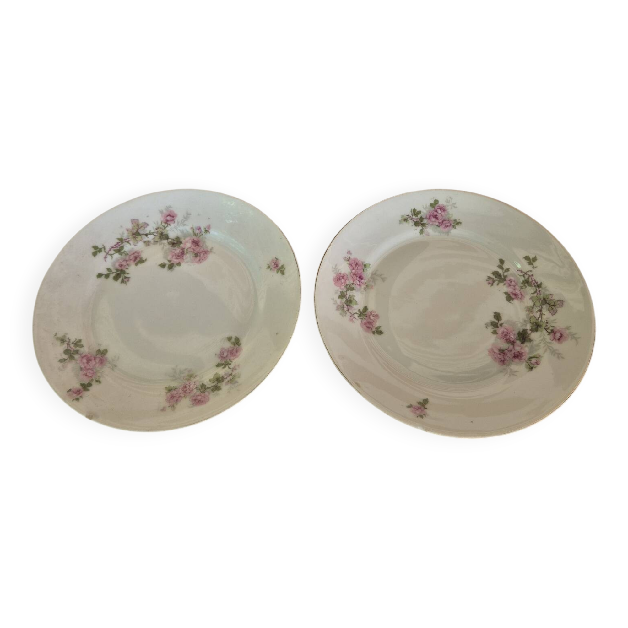 Pair of antique compote dishes