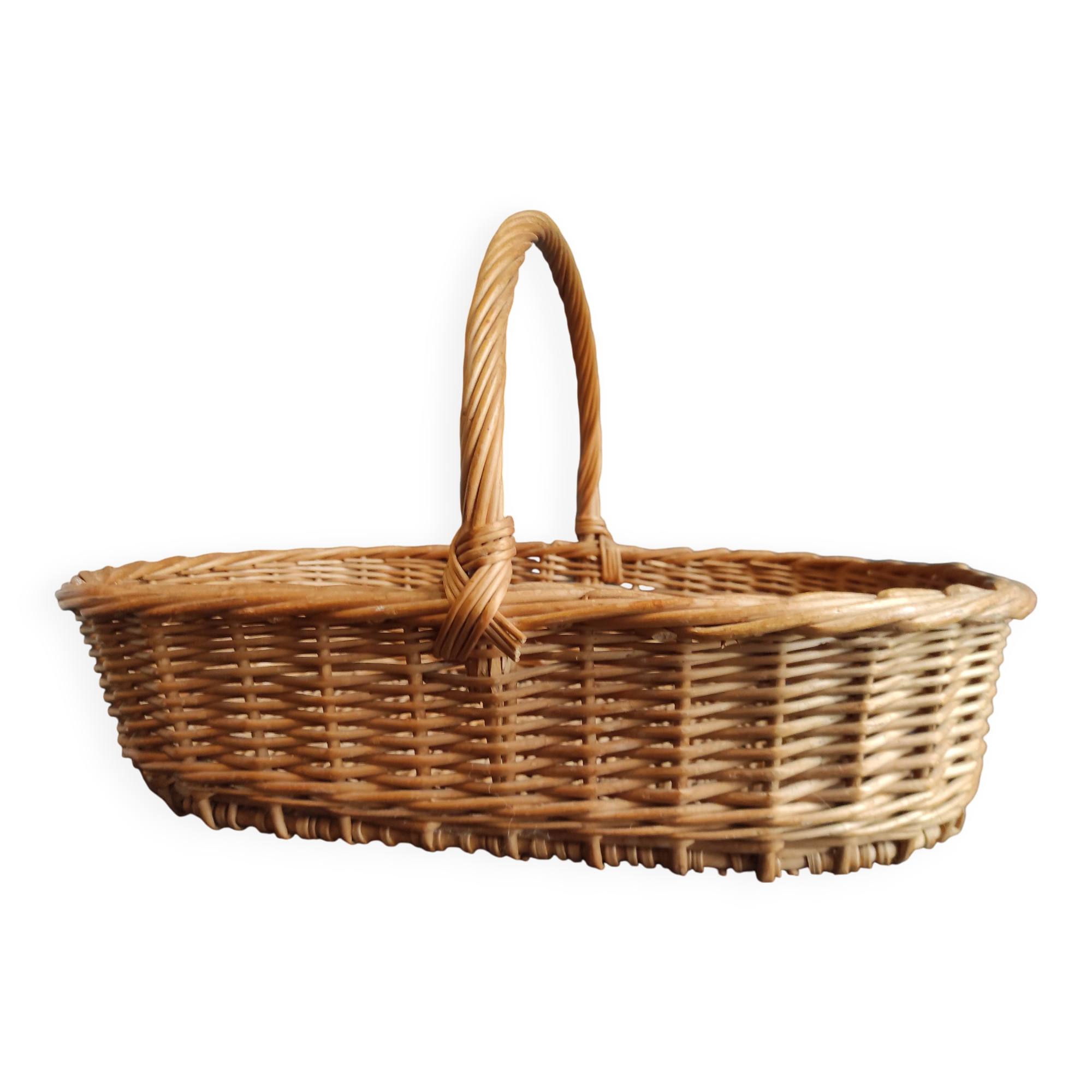 Panier plat vintage français