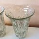 Paire de vases en verre