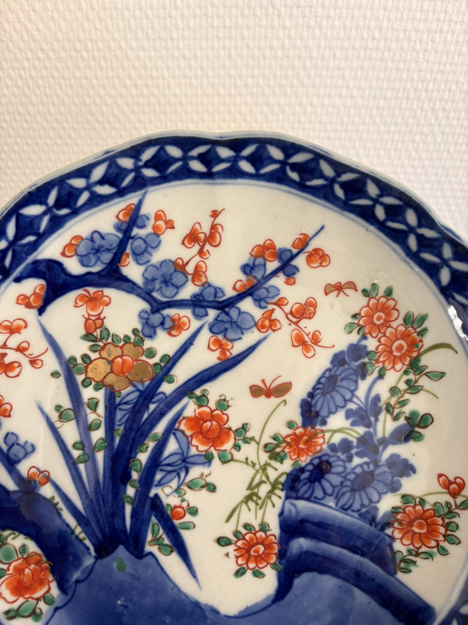 Antique Japanese Plate Arita Style Imari KO Imari Meiji Edo 19th Century