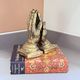 Vintage Gold-Tone Bookend Praying Hands Decorative Bronze Sculptural Book Holder
