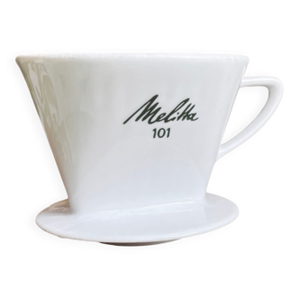 Filtre à café en porcelaine 101 Melitta Allemagne années 1970