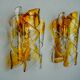 Pair of "Spirales" wall lights by Murano Mazzega, Italy, 1970