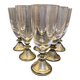 Ensemble de 6 flûtes à champagne en cristal