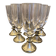 Ensemble de 6 flûtes à champagne en cristal