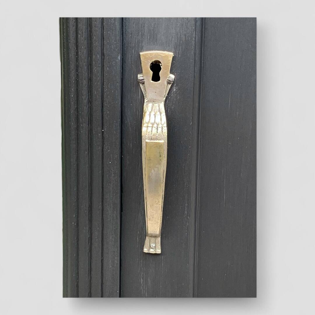 Parisian buffet with black glass front, Art Deco style, 1930