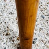 Pair of vintage bar stools, curved wood and cane
