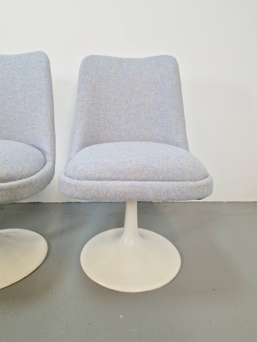 Chaises Tulipe Vintage et Table à Manger dans le style d'Eero Saarinen, années 1970, Ensemble de 5