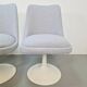 Chaises Tulipe Vintage et Table à Manger dans le style d'Eero Saarinen, années 1970, Ensemble de 5