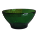Vintage green glass bowl