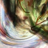 Signed blown glass vase