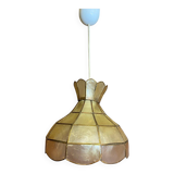Suspension ancienne art Deco nacre & laiton 70’s