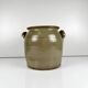 Old confit pot in stoneware, grey colour, 1900.