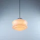 Vintage Art Deco Hanging Lamp, 1960s Pink Ceiling Light