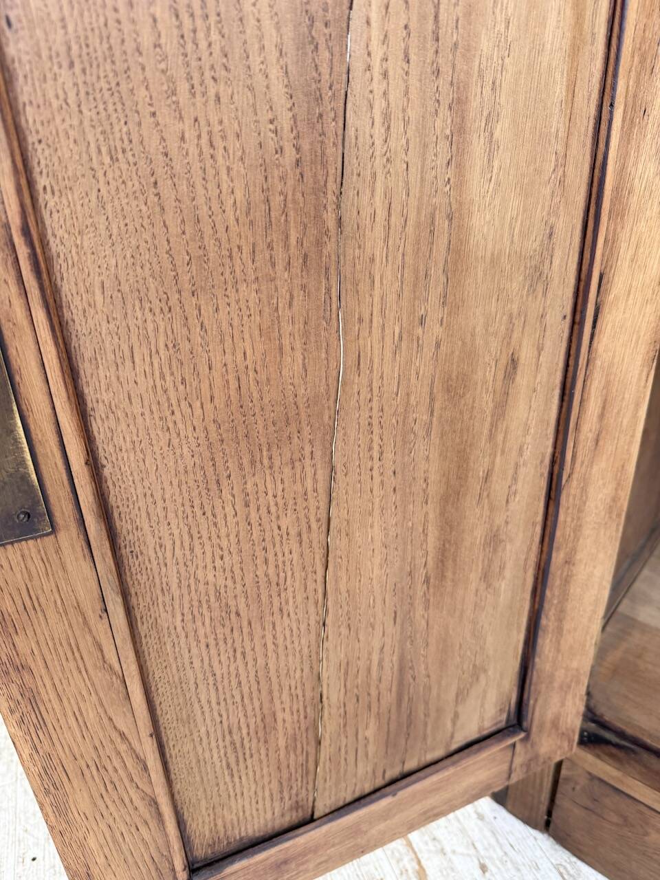 Oak and marble counter 1950