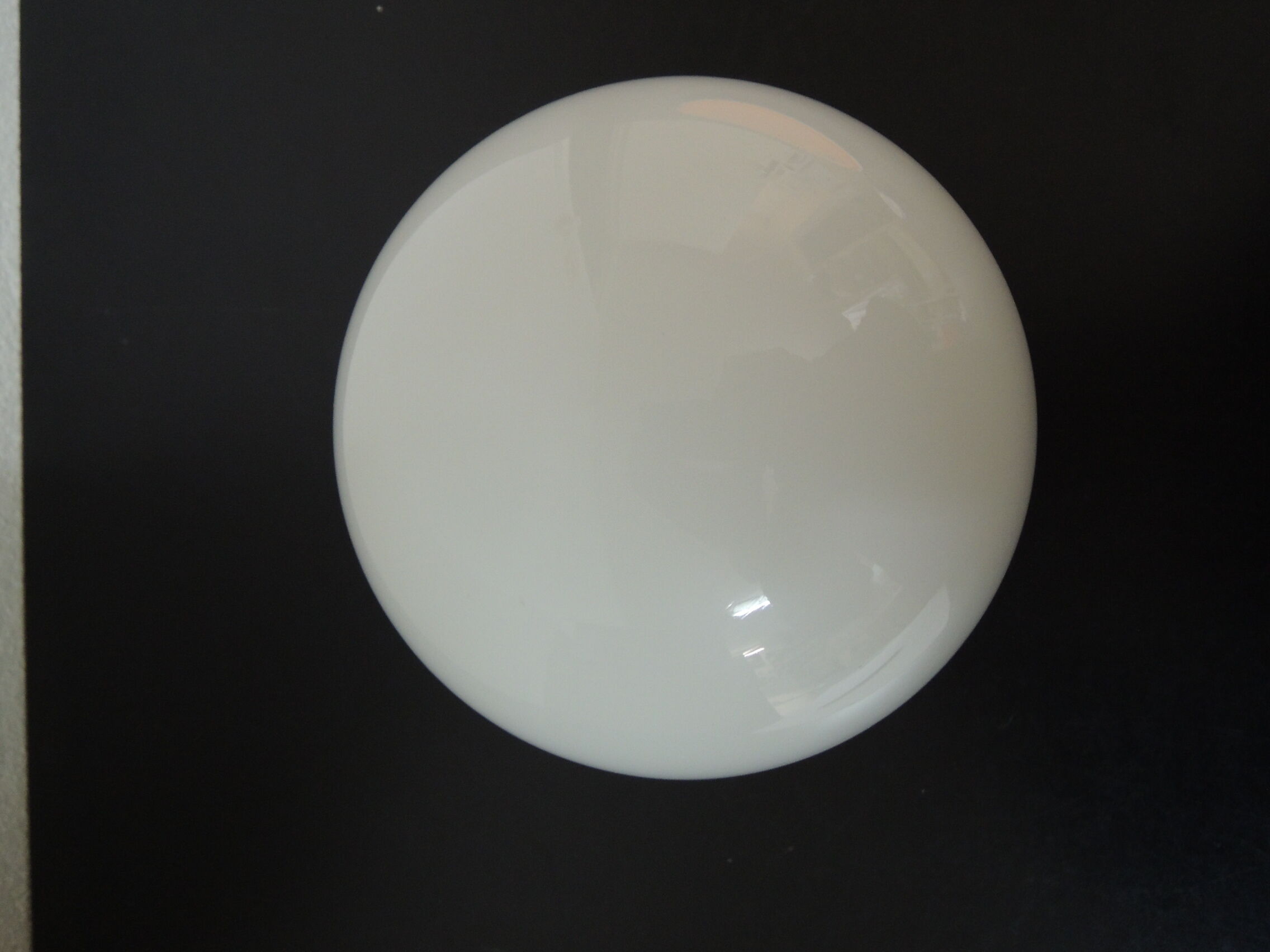 Ceramic neck globe ceiling light