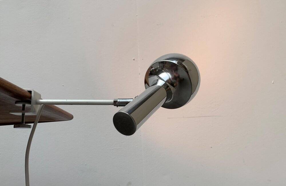 Swiss table lamp from the mid-century space age by SLZ Team for Swisslamps International.