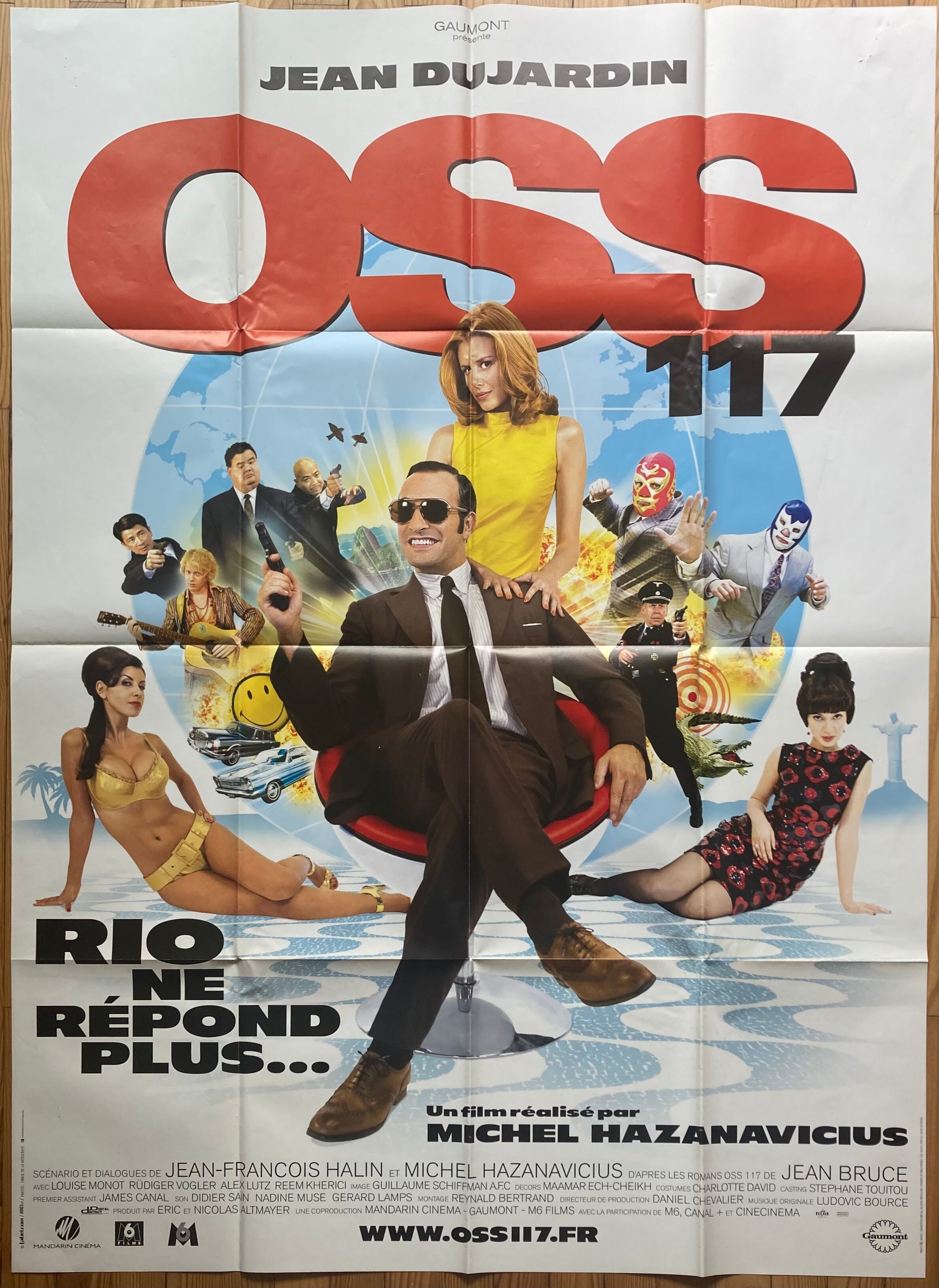 Original cinema poster "OSS 117 Rio no longer responds" Jean Dujardin