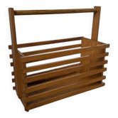 1950s Constructivist Pine Magazine Rack
