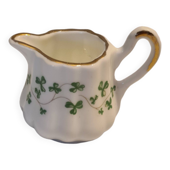 Pot à lait miniature en porcelaine de Chine Royal Tara Ireland Décor petits noeuds verts