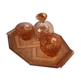 Art Deco Liqueur Service from De Rupel, Belgium, 1938