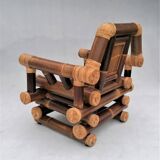 Fauteuil en bambou, années 1970