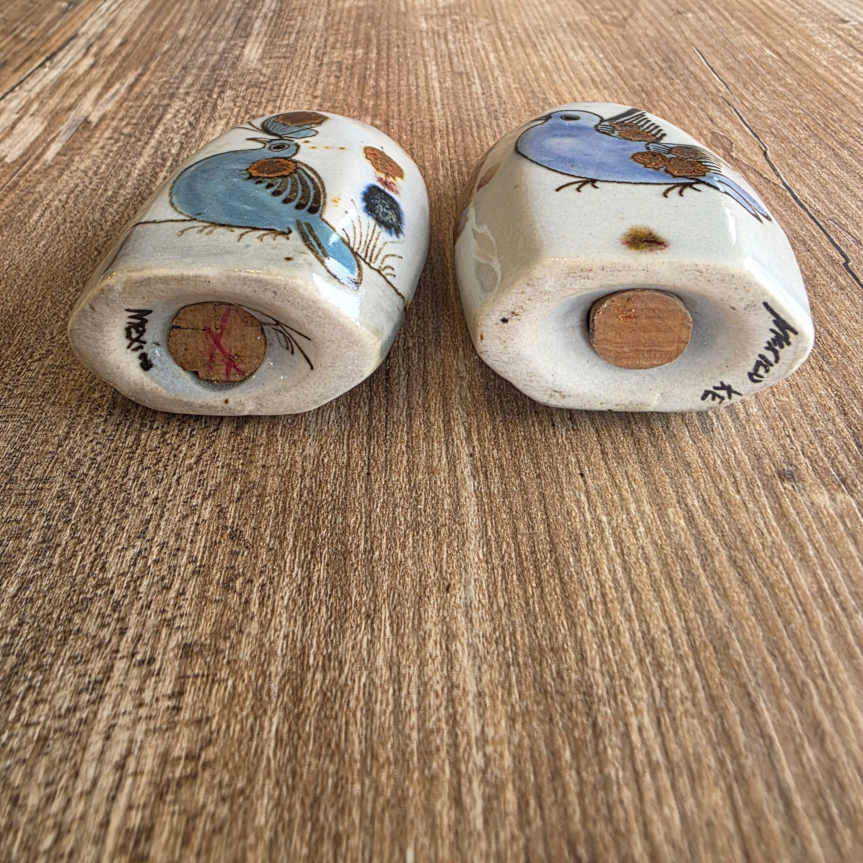 Vintage Salt and Pepper Shaker Duo - Ken Edwards - Mexico Tonalá