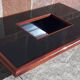 Signed coffee table (Jean Claude Mahey, 70s)