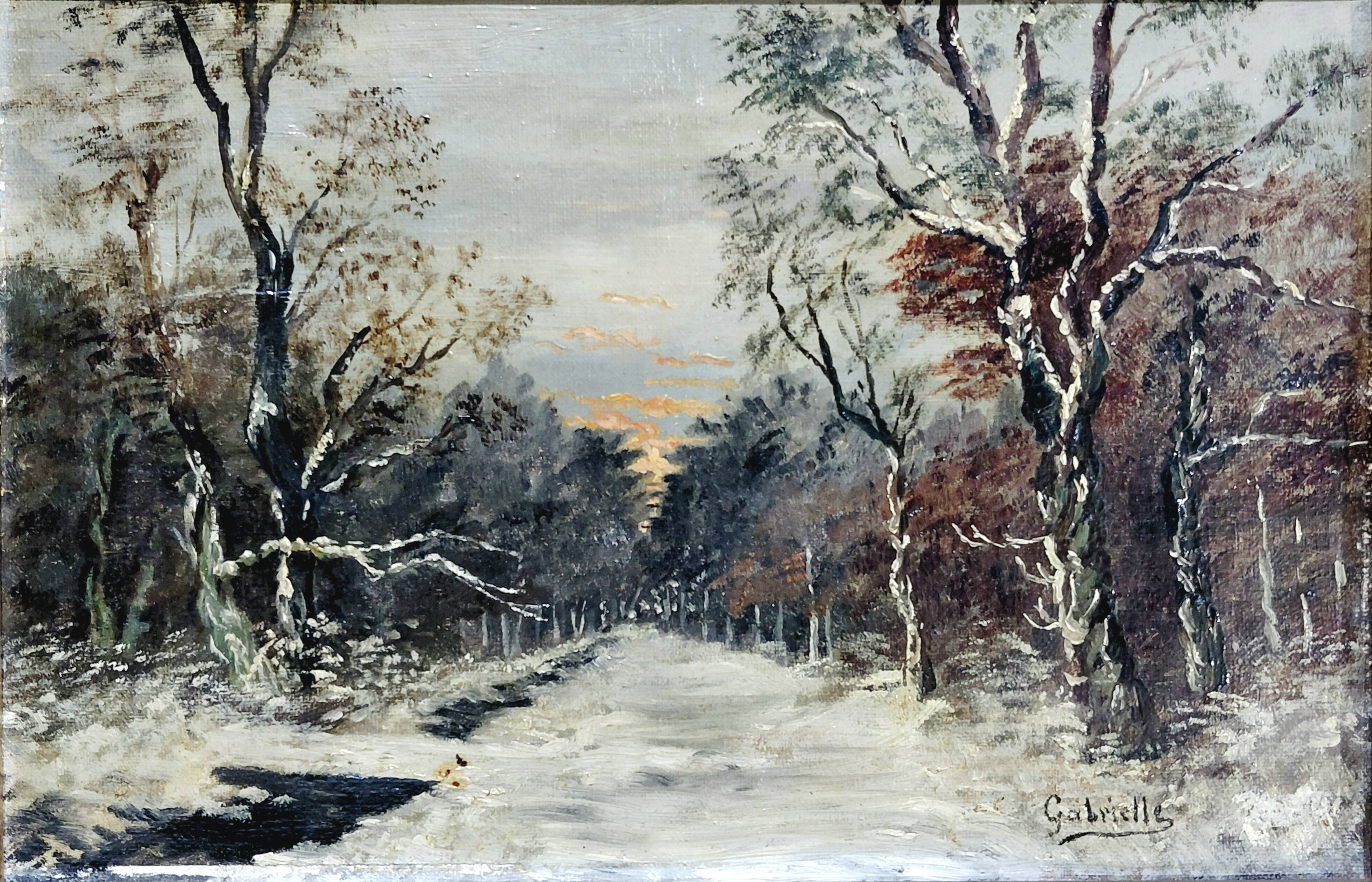 Gabrielle - Oil on Canvas "Snowy Forest"