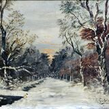 Gabrielle - Oil on Canvas "Snowy Forest"