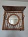 Woven wicker coat rack